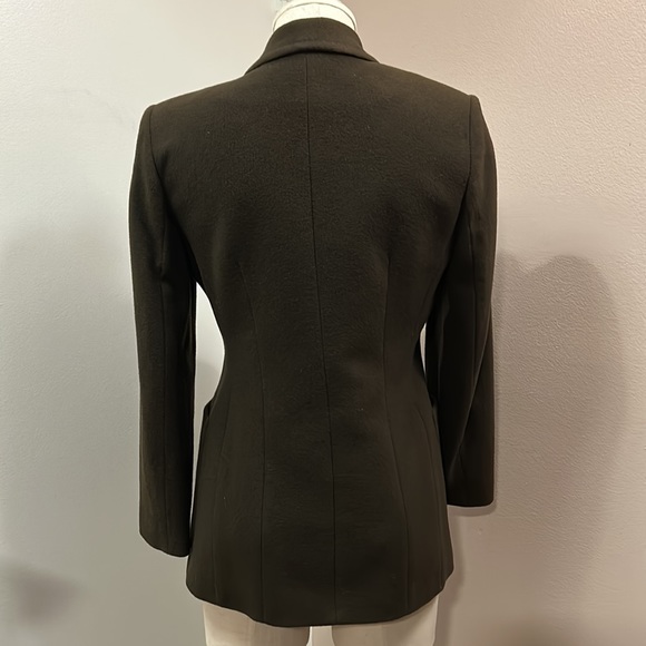 Kate Hill Women’s Brown Wool Cashmere Blend Single Button Blazer size 2P - Picture 5 of 12